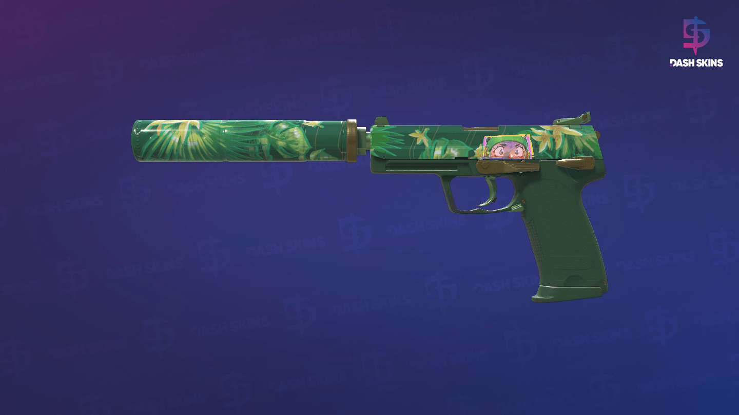 USP-S | Tropical Breeze (Minimal Wear) Screenshot Playside