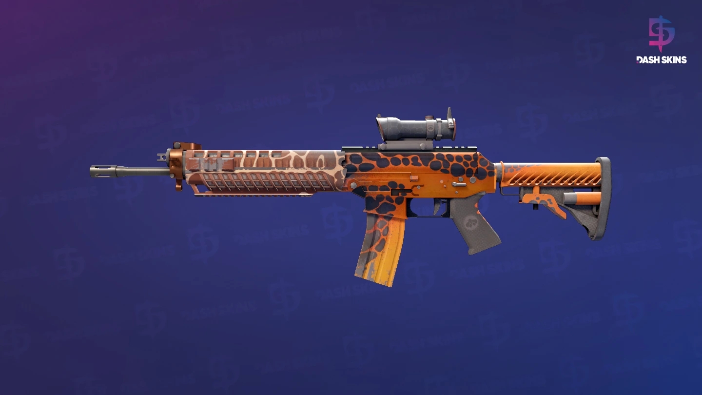SG 553 | Tiger Moth (Minimal Wear) Screenshot Playside
