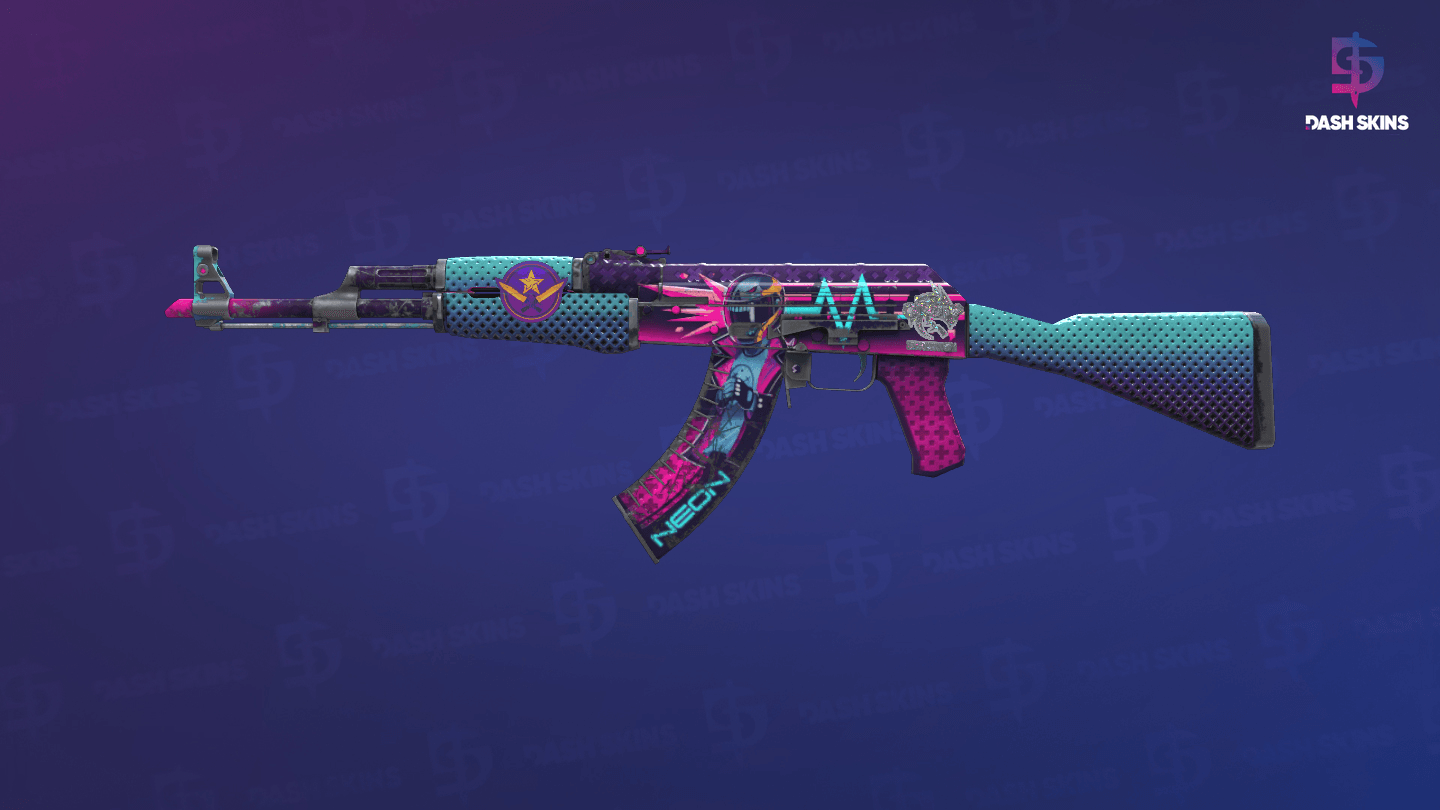 AK-47 | Neon Rider (Well-Worn) Screenshot Playside