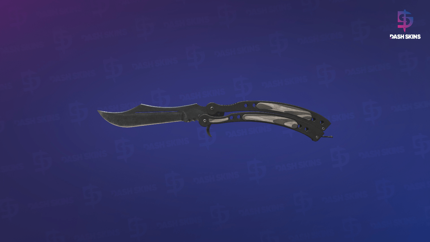 ★ Butterfly Knife | Black Laminate (Well-Worn) Screenshot Playside