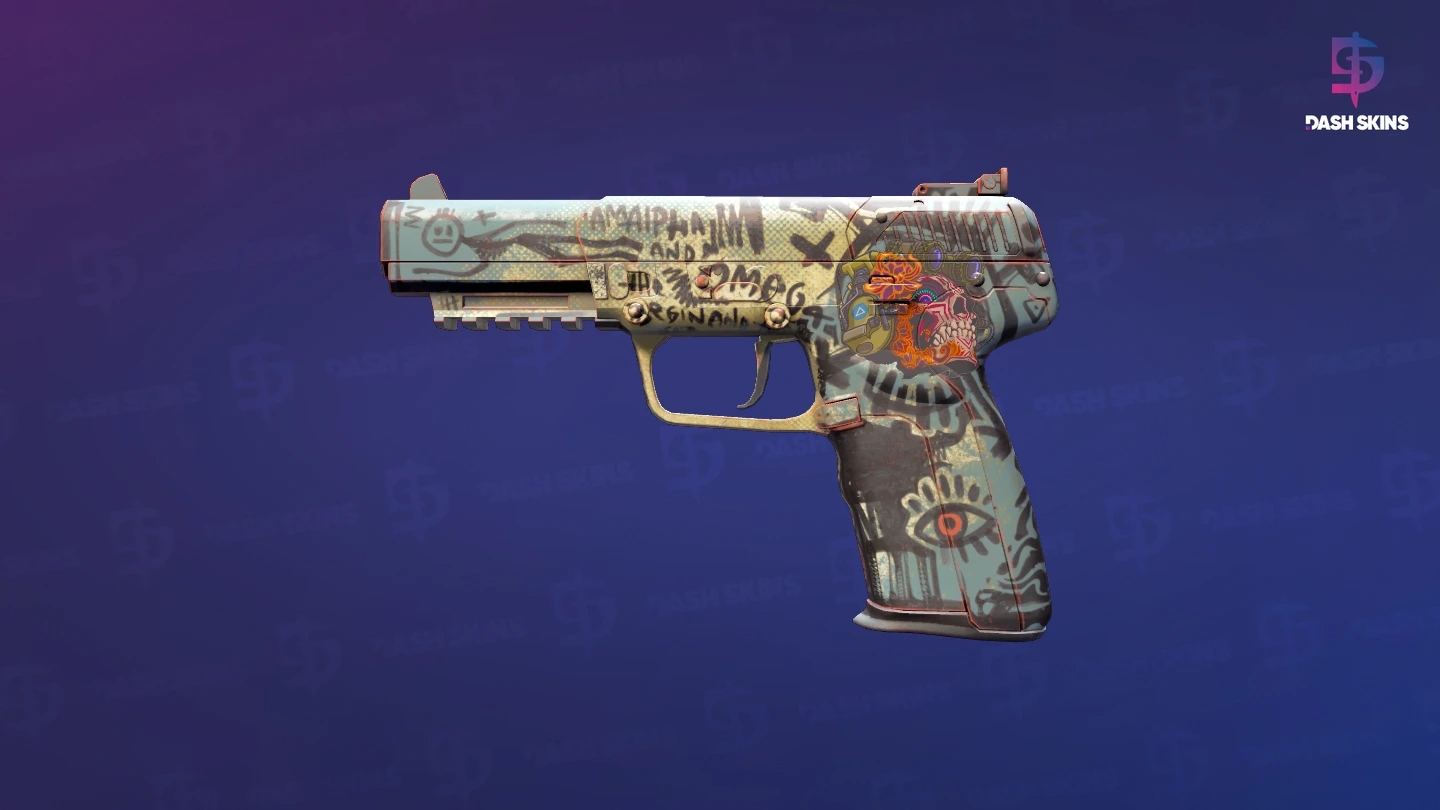 Five-SeveN | Scrawl (Factory New) Screenshot Playside