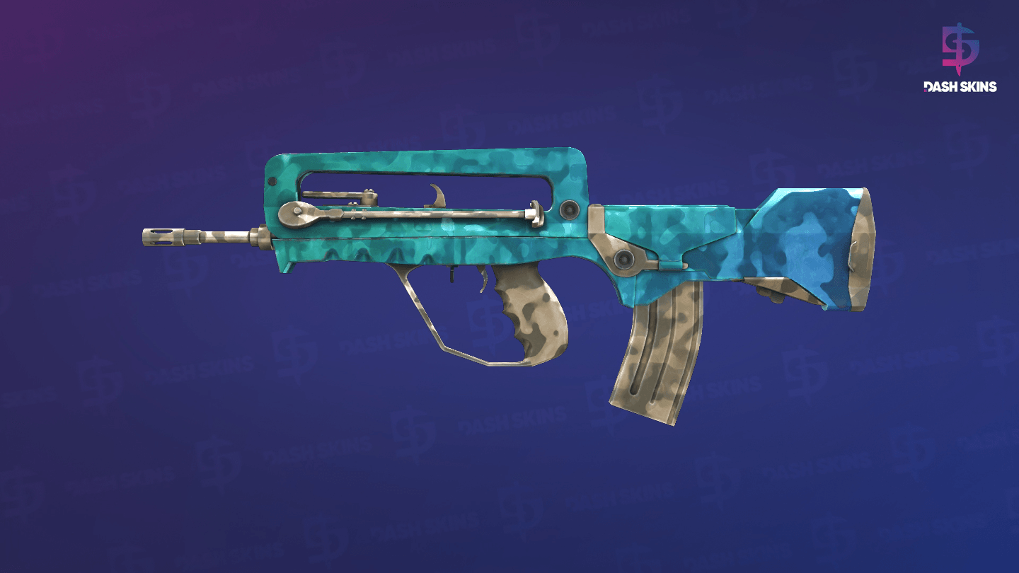 FAMAS | Waters of Nephthys (Minimal Wear) Screenshot Playside