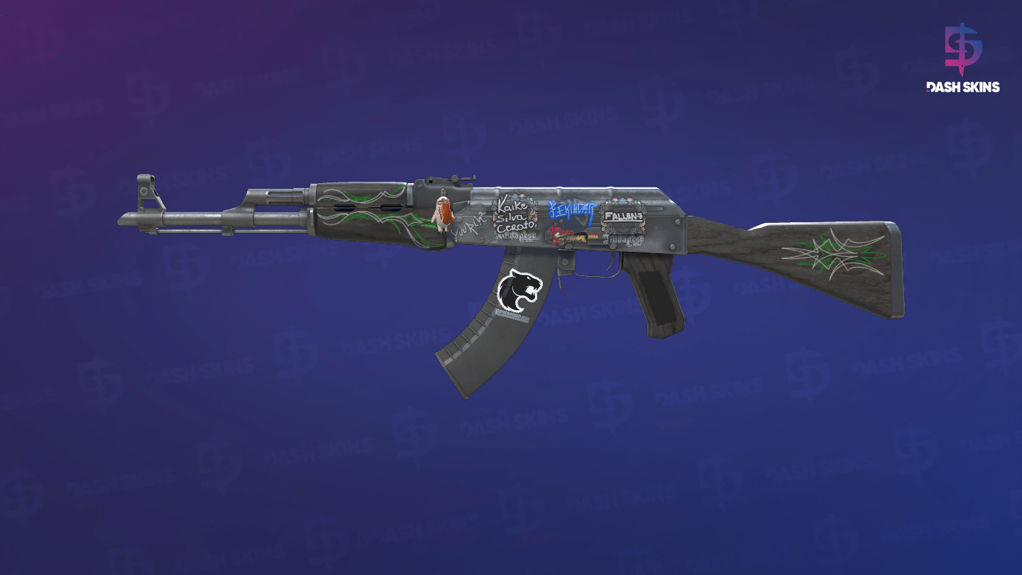 AK-47 | Emerald Pinstripe (Field-Tested) Screenshot Playside