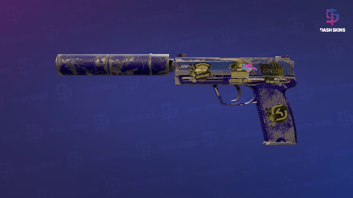 Souvenir USP-S | Royal Blue (Well-Worn) Screenshot Playside