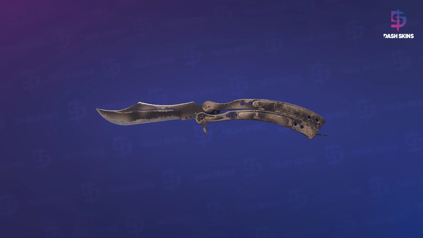 ★ Butterfly Knife | Scorched (Well-Worn) Screenshot Playside