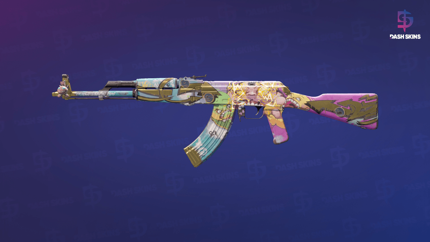 AK-47 | B the Monster (Well-Worn) Screenshot Playside