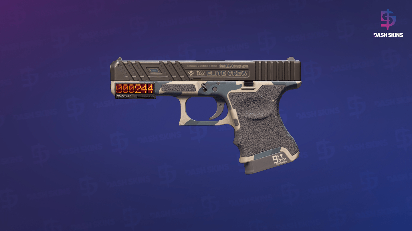 StatTrak™ Glock-18 | Winterized (Factory New) Screenshot Playside
