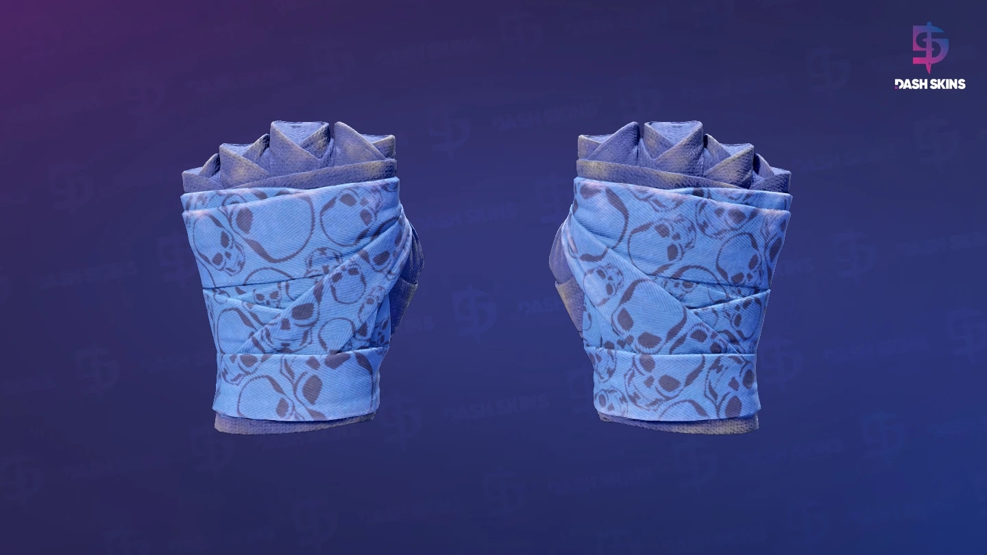 ★ Hand Wraps | Cobalt Skulls (Field-Tested) Screenshot Playside