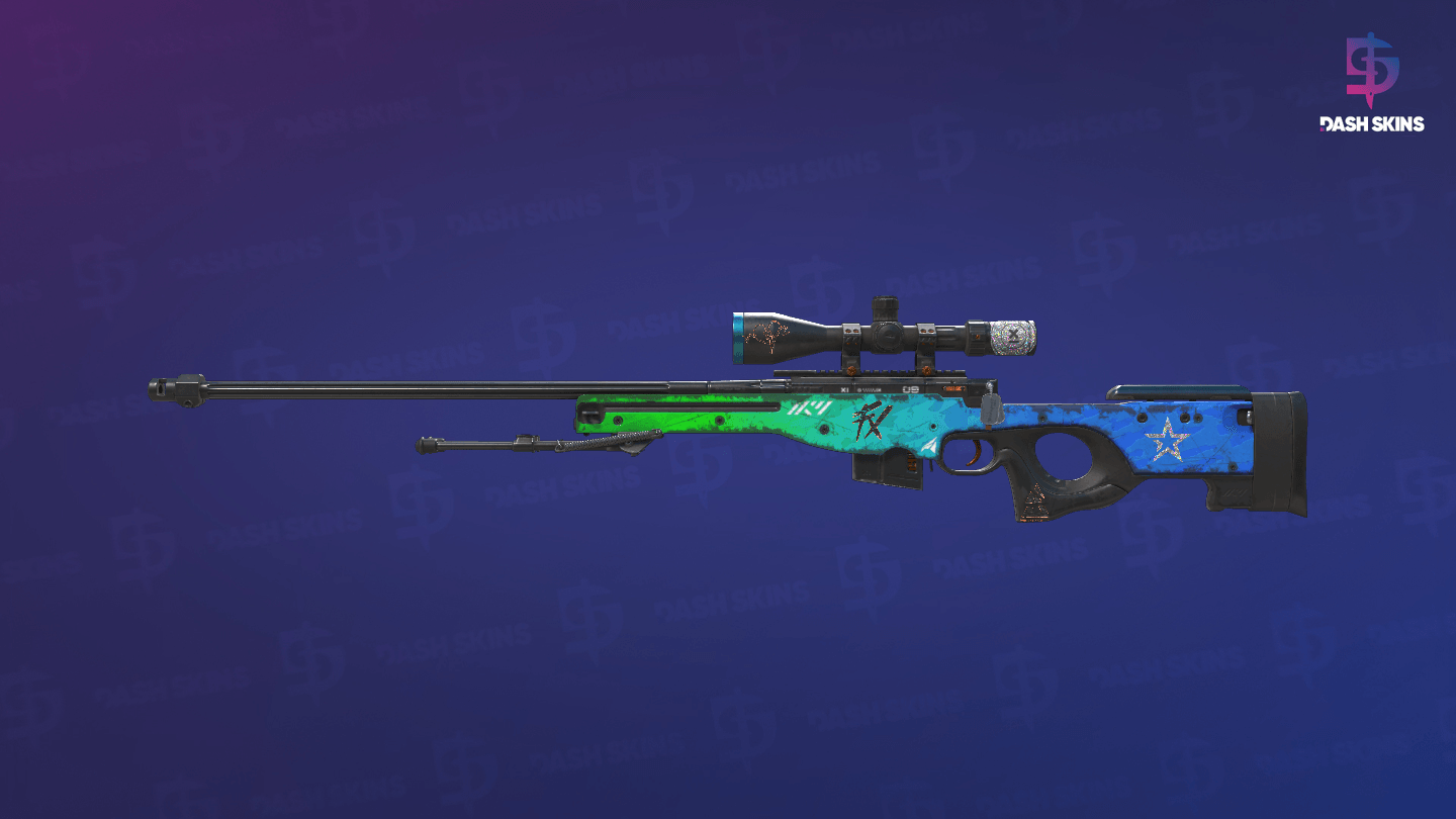AWP | Ice Coaled (Well-Worn) Screenshot Playside