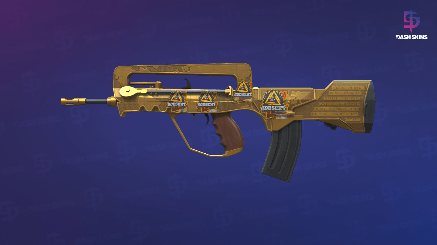 FAMAS | Commemoration (Minimal Wear) Screenshot Playside