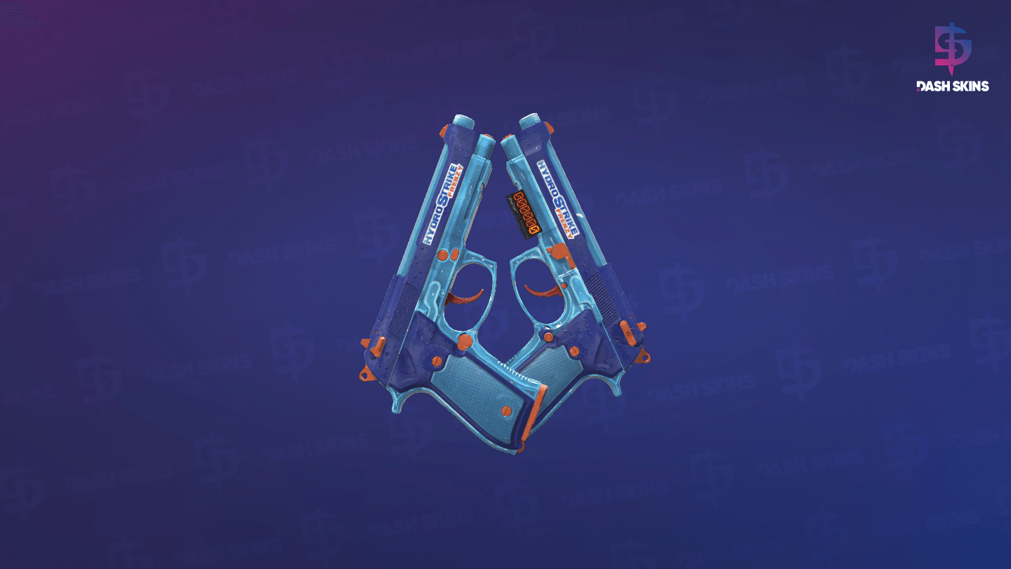 StatTrak™ Dual Berettas | Hydro Strike (Field-Tested) Screenshot Playside