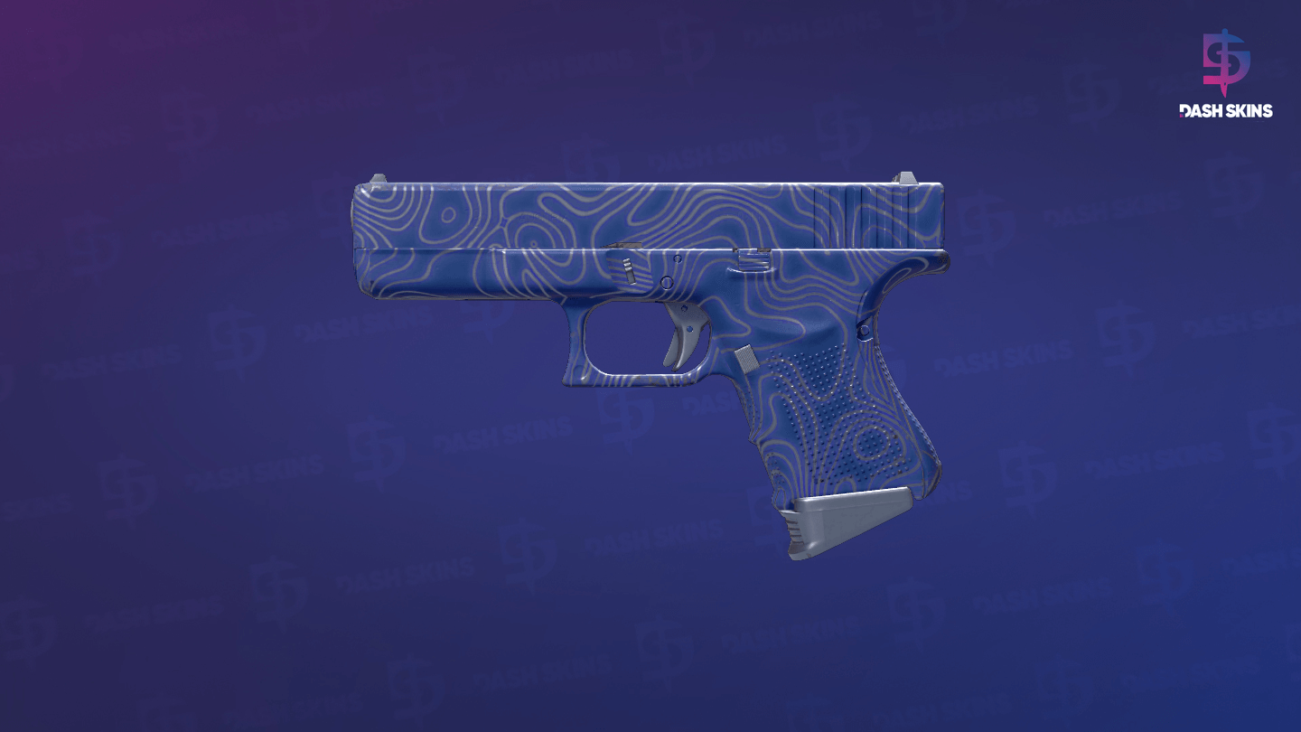 Glock-18 | Ocean Topo (Minimal Wear) Screenshot Playside