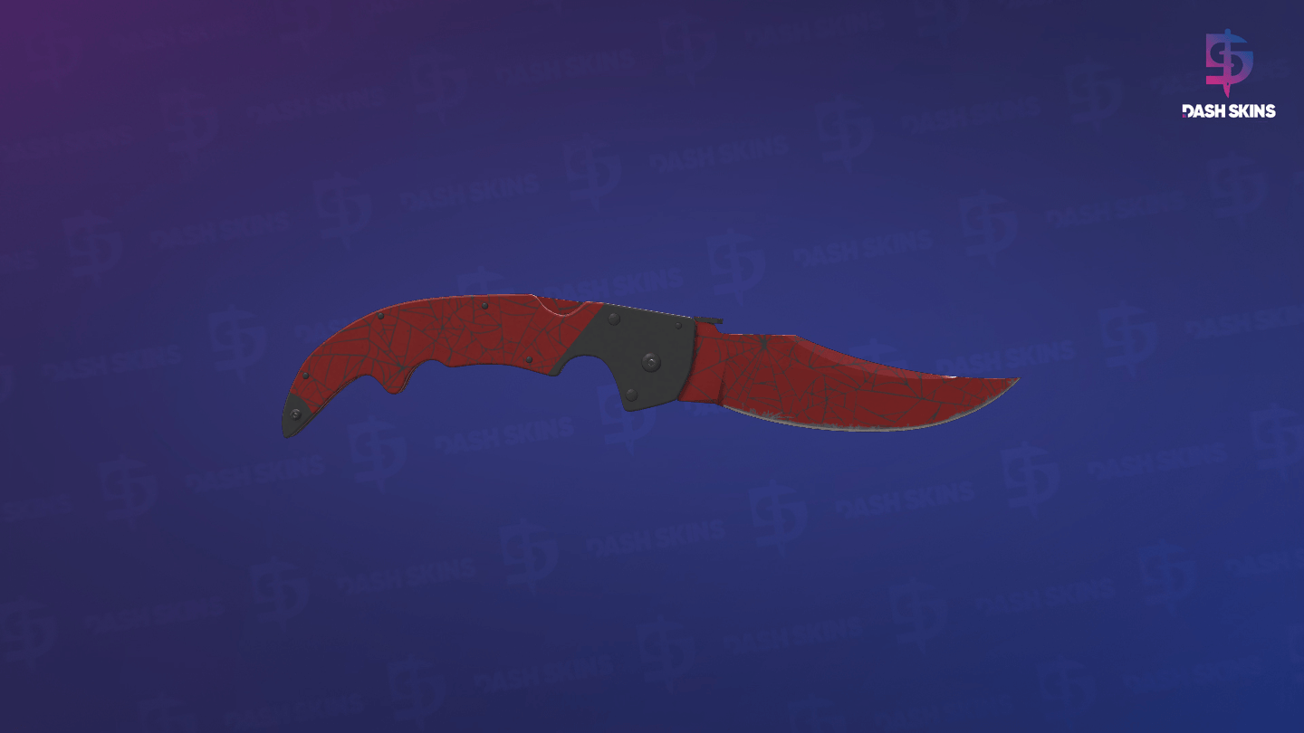 ★ Falchion Knife | Crimson Web (Minimal Wear) Screenshot Playside