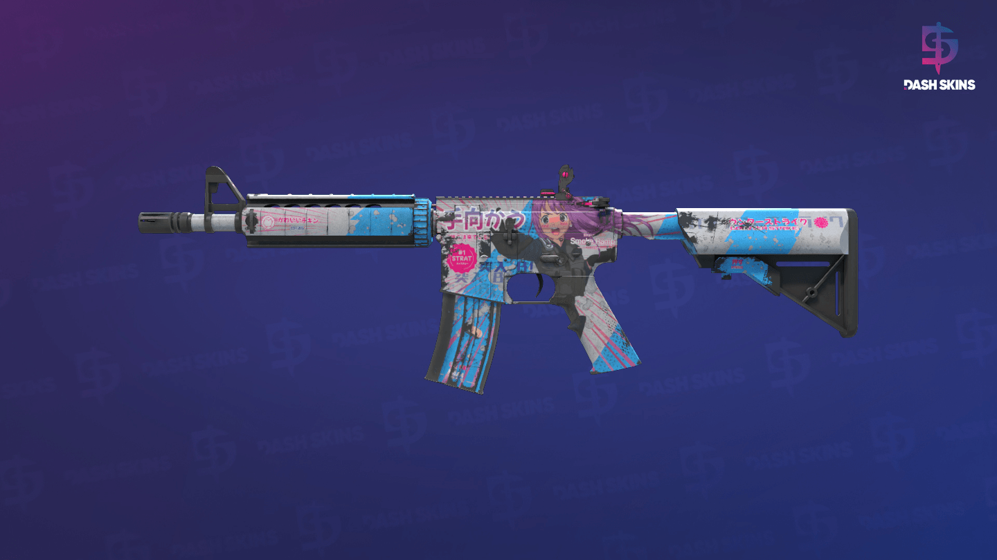 M4A4 | Temukau (Well-Worn) Screenshot Playside