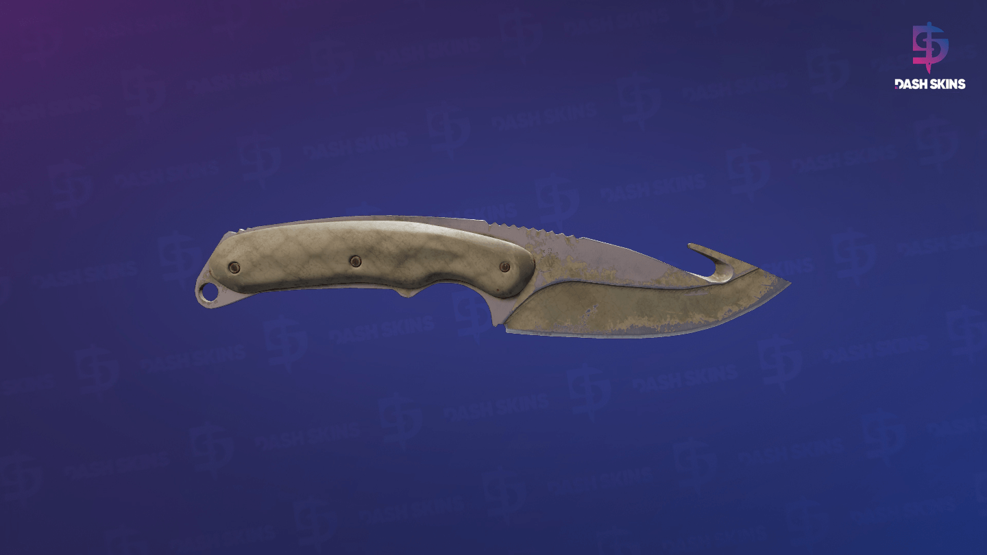 ★ Gut Knife | Safari Mesh (Battle-Scarred) Screenshot Playside