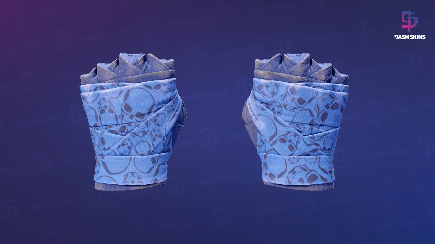 ★ Hand Wraps | Cobalt Skulls (Well-Worn) Screenshot Playside