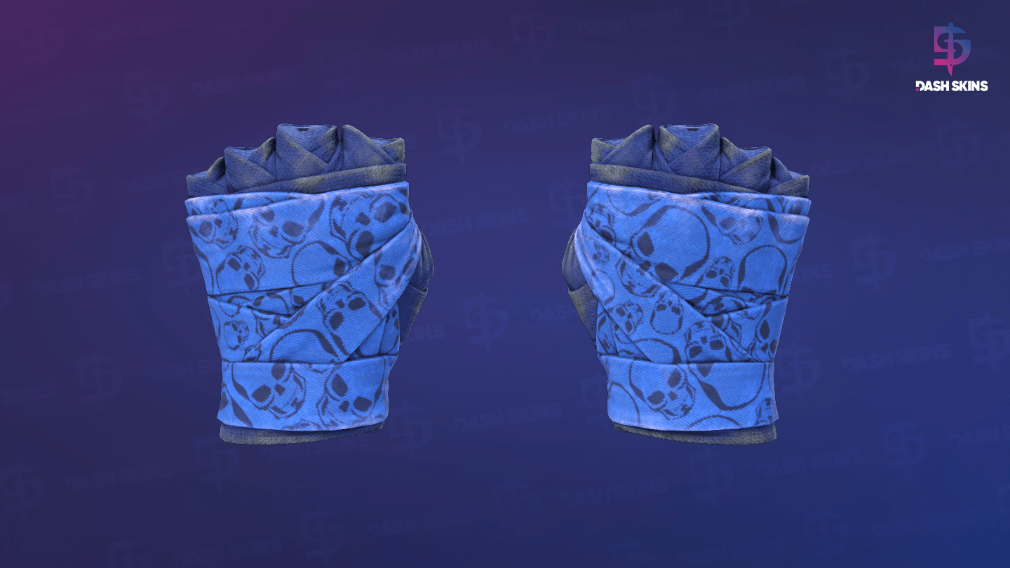 ★ Hand Wraps | Cobalt Skulls (Battle-Scarred) Screenshot Playside