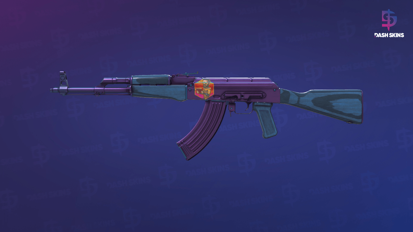 AK-47 | Midnight Laminate (Minimal Wear) Screenshot Playside
