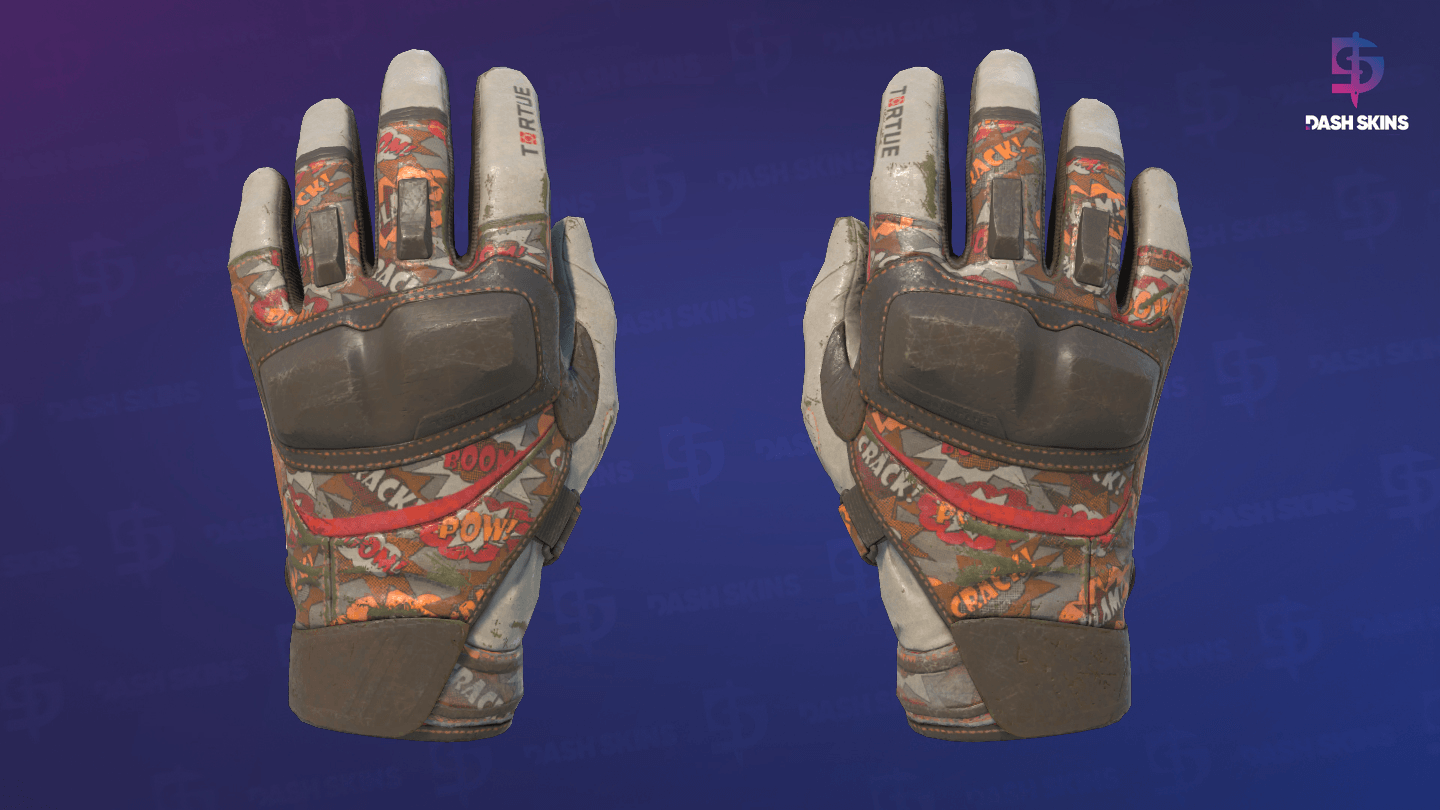 ★ Moto Gloves | POW! (Well-Worn) Screenshot Playside