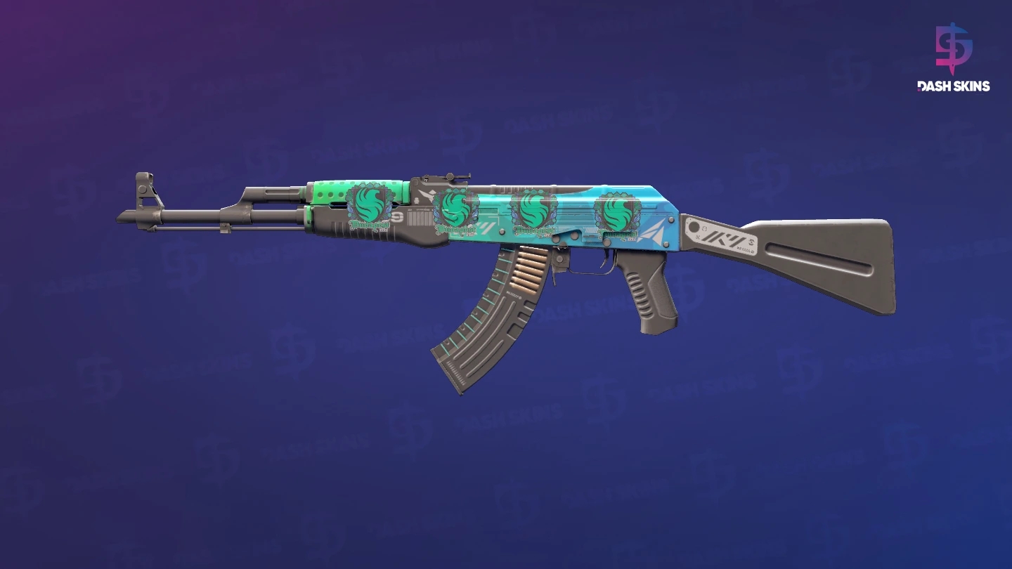 AK-47 | Ice Coaled (Minimal Wear) Screenshot Playside