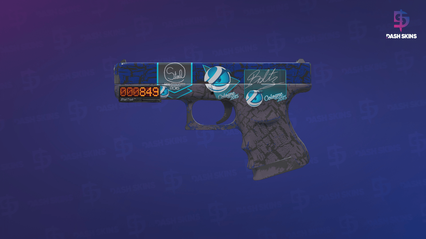 StatTrak™ Glock-18 | Blue Fissure (Field-Tested) Screenshot Playside