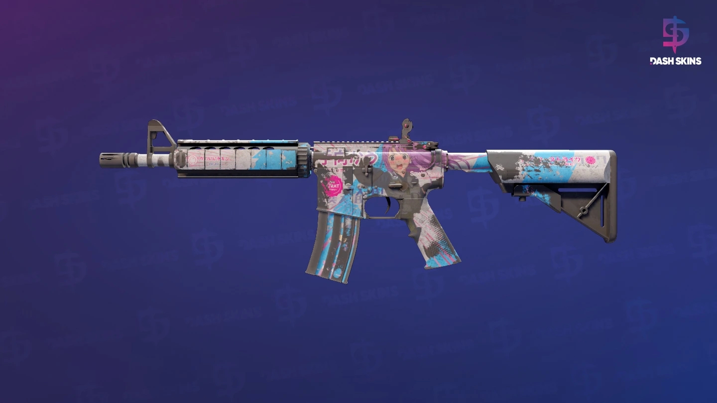 M4A4 | Temukau (Battle-Scarred) Screenshot Playside