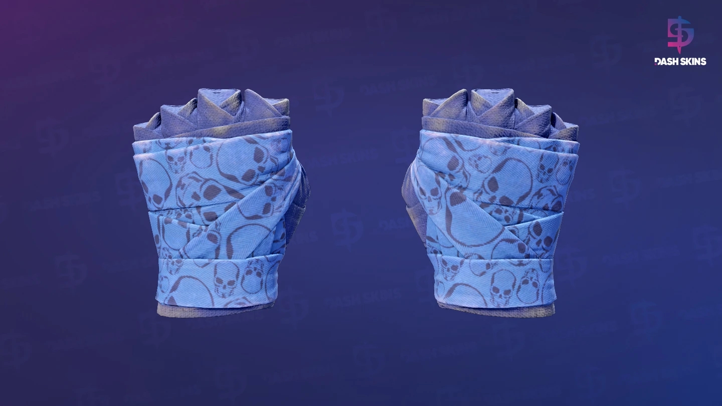 ★ Hand Wraps | Cobalt Skulls (Field-Tested) Screenshot Playside