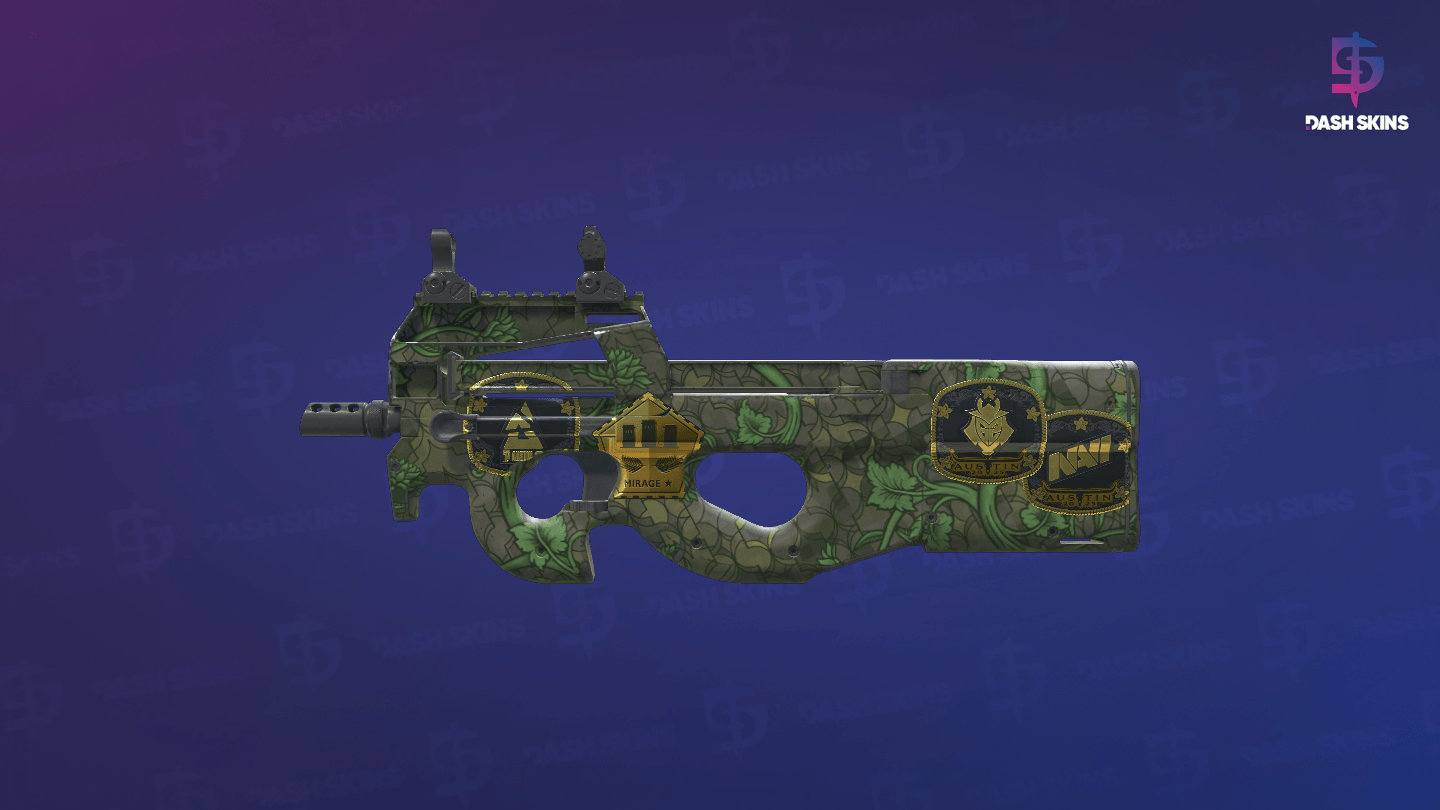 Souvenir P90 | Verdant Growth (Minimal Wear) Screenshot Playside