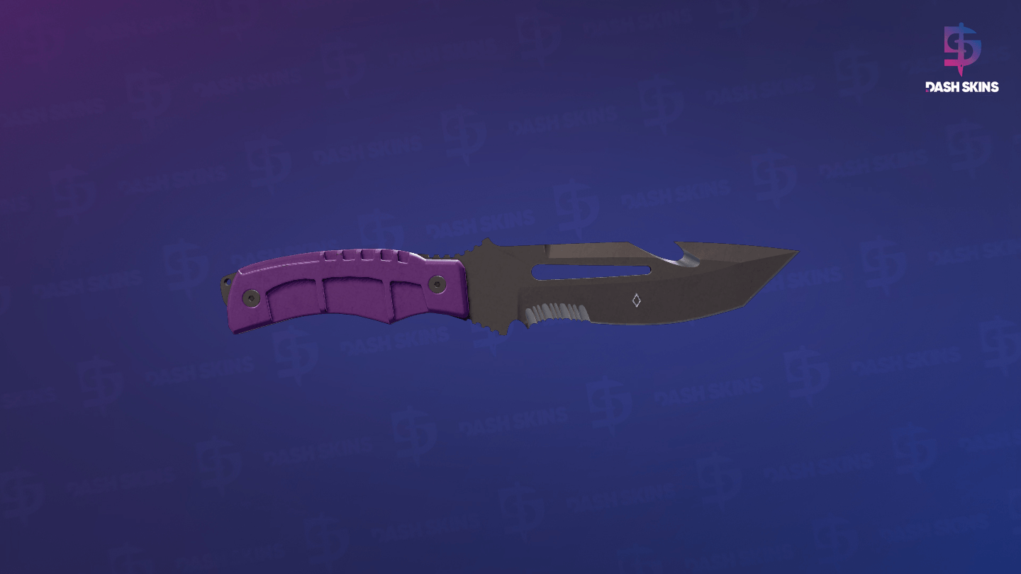 ★ StatTrak™ Survival Knife | Ultraviolet (Field-Tested) Screenshot Playside