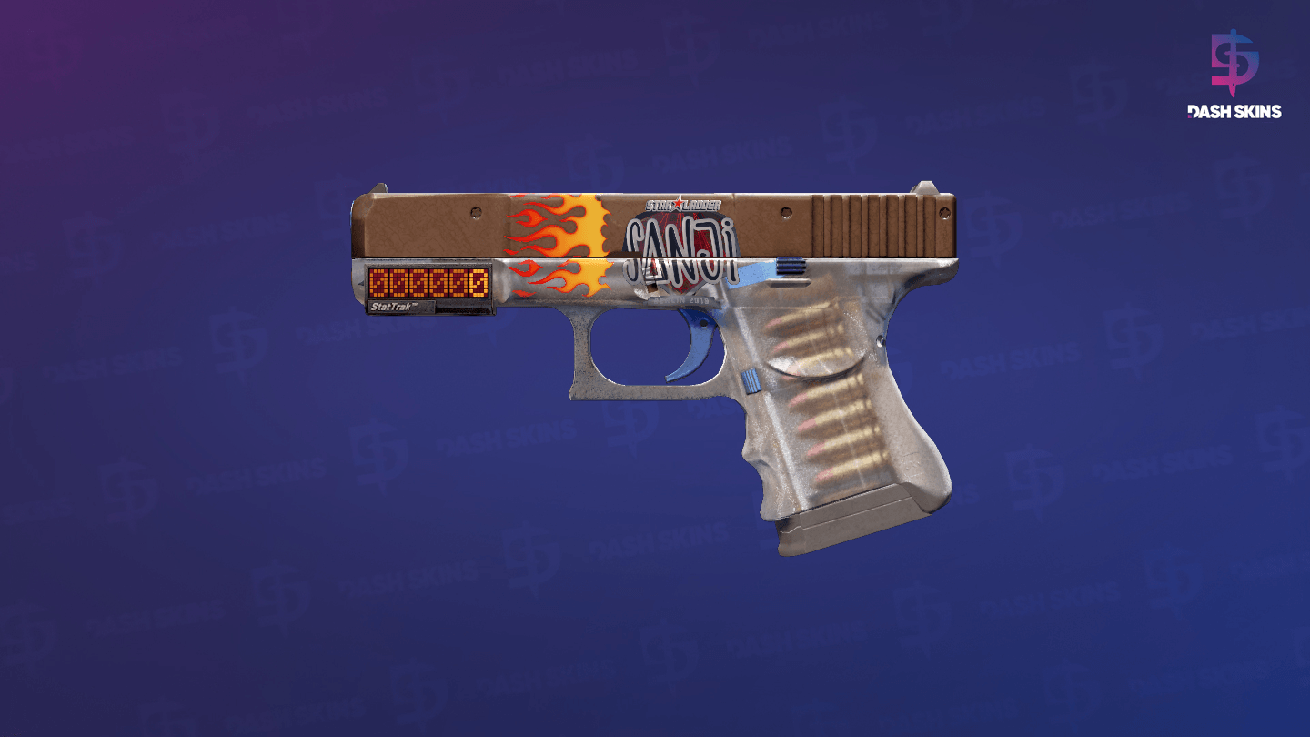 StatTrak™ Glock-18 | Clear Polymer (Battle-Scarred) Screenshot Playside