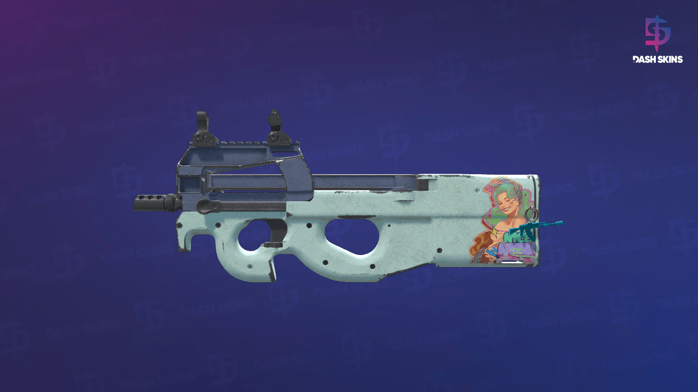 Souvenir P90 | Storm (Well-Worn) Screenshot Playside