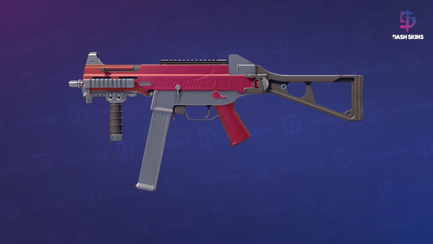 UMP-45 | Crimson Foil (Minimal Wear) Screenshot Playside