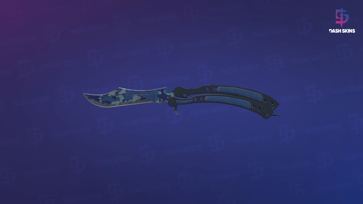 ★ Butterfly Knife | Bright Water (Well-Worn) Screenshot Playside