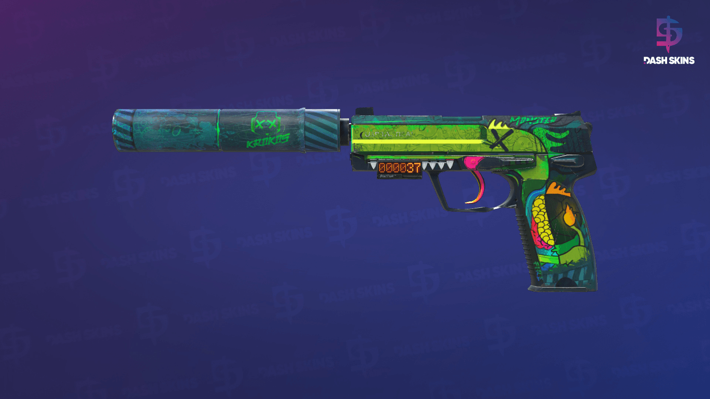 StatTrak™ USP-S | Monster Mashup (Minimal Wear) Screenshot Playside