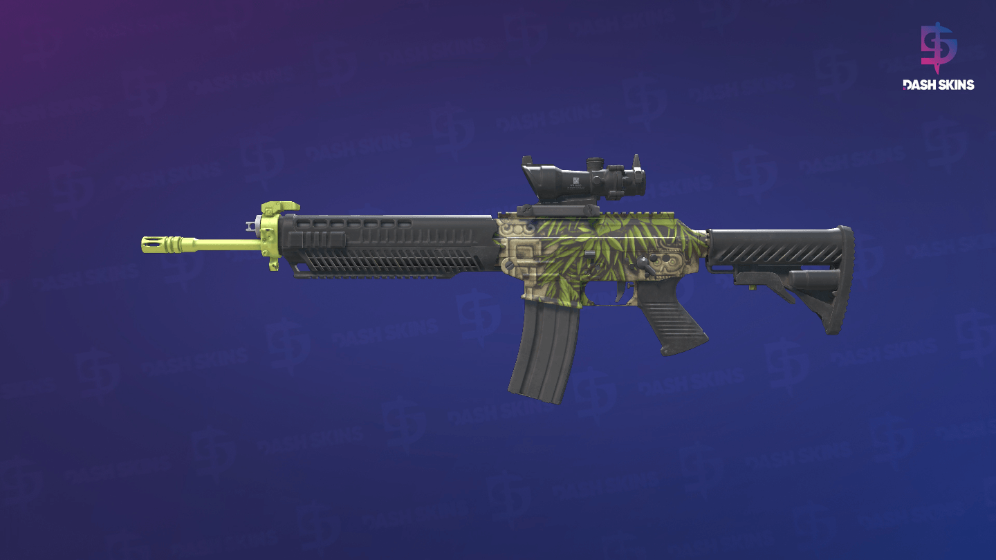 SG 553 | Lush Ruins (Minimal Wear) Screenshot Playside