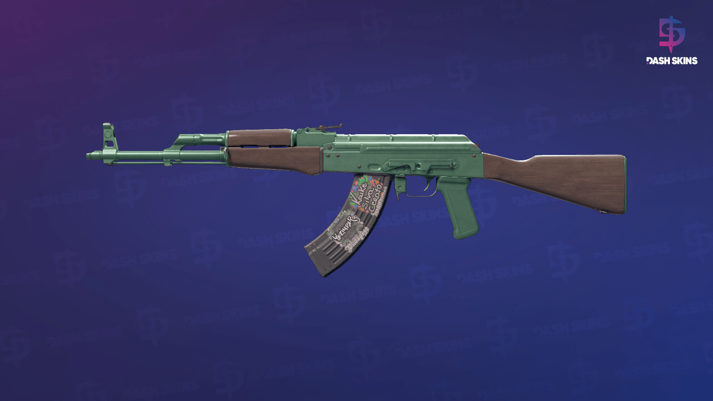 AK-47 | Wintergreen (Minimal Wear) Screenshot Playside