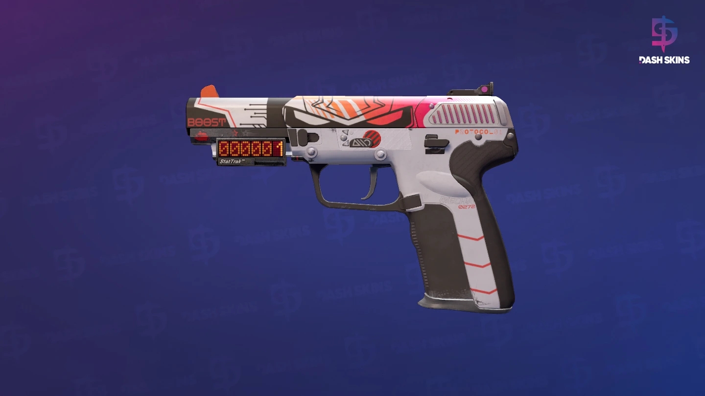 StatTrak™ Five-SeveN | Boost Protocol (Field-Tested) Screenshot Playside
