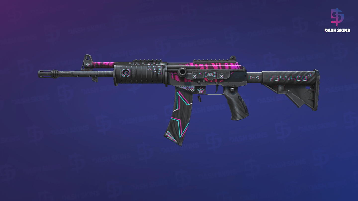 Galil AR | Chromatic Aberration (Battle-Scarred) Screenshot Playside