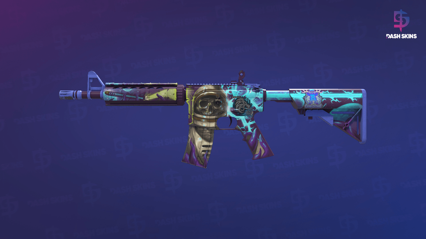 M4A4 | Desolate Space (Well-Worn) Screenshot Playside