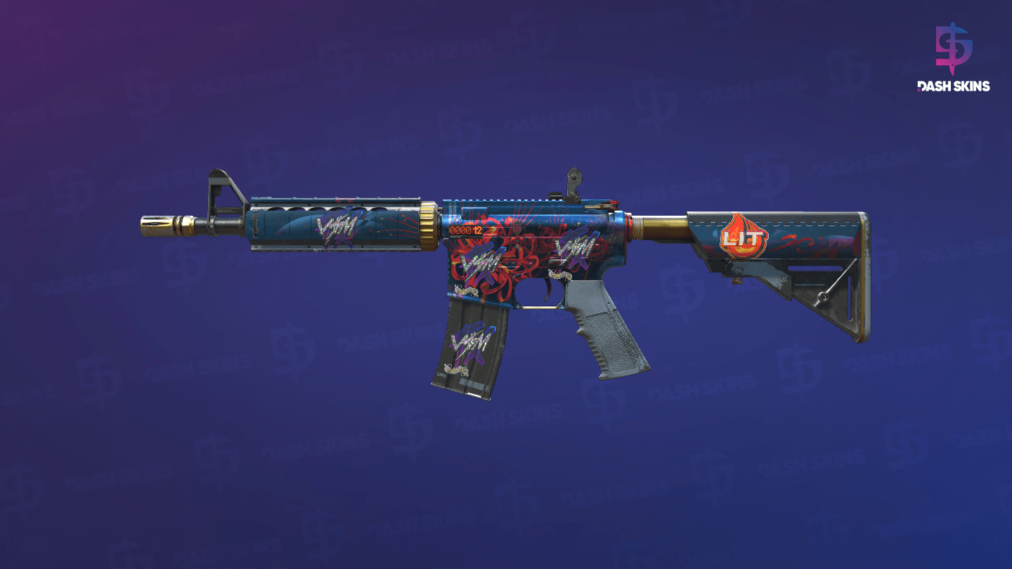 StatTrak™ M4A4 | Spider Lily (Field-Tested) Screenshot Playside
