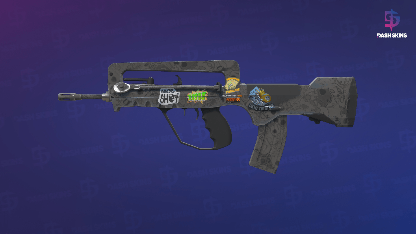 StatTrak™ FAMAS | Doomkitty (Minimal Wear) Screenshot Playside