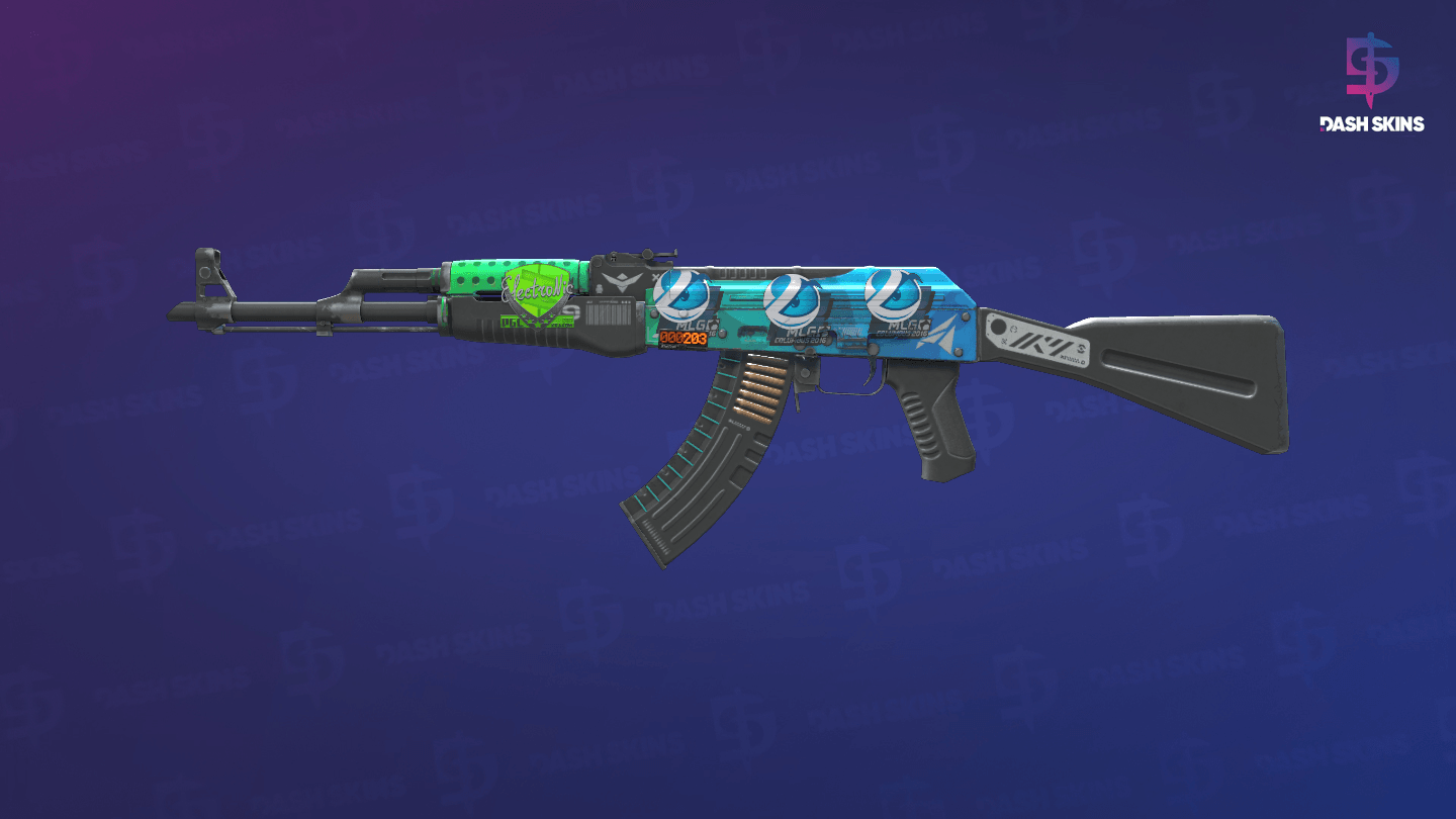 StatTrak™ AK-47 | Ice Coaled (Field-Tested) Screenshot Playside