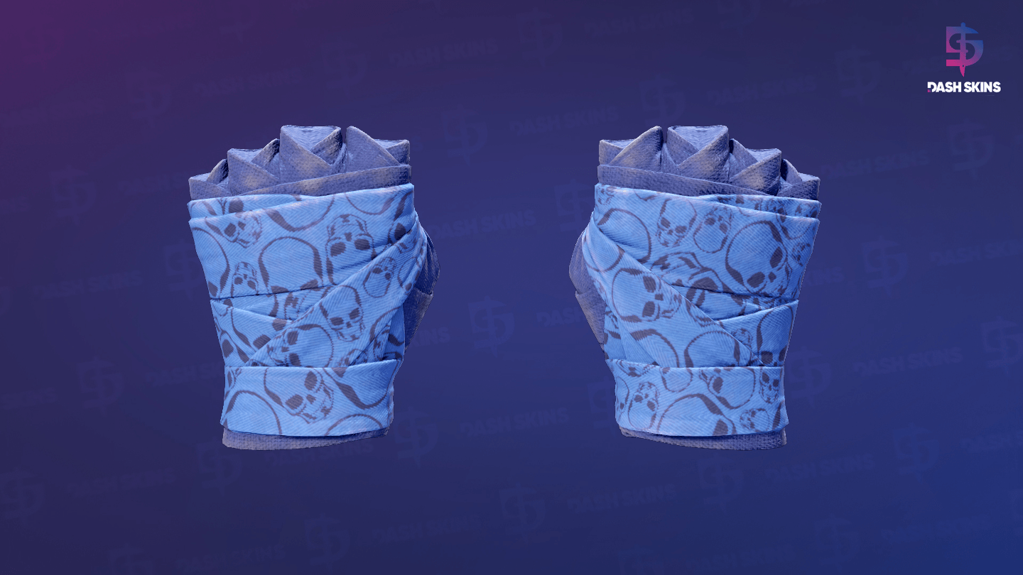 ★ Hand Wraps | Cobalt Skulls (Field-Tested) Screenshot Playside
