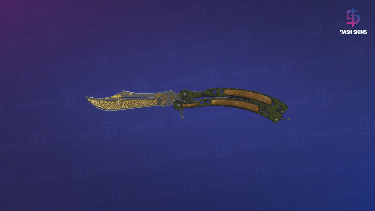 ★ StatTrak™ Butterfly Knife | Lore (Battle-Scarred) Screenshot Playside