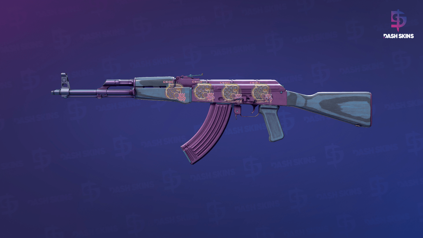 AK-47 | Midnight Laminate (Minimal Wear) Screenshot Playside