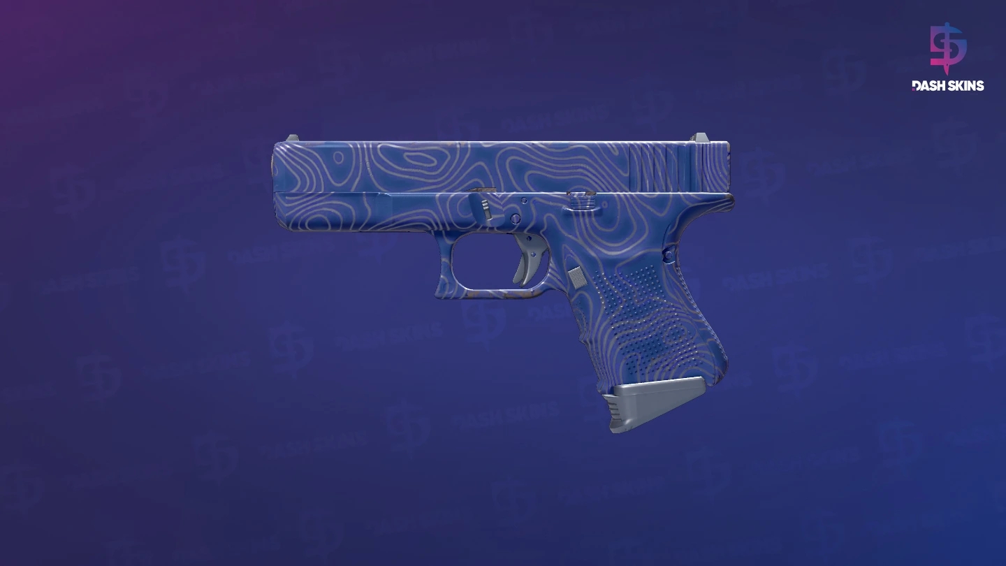 Glock-18 | Ocean Topo (Minimal Wear) Screenshot Playside
