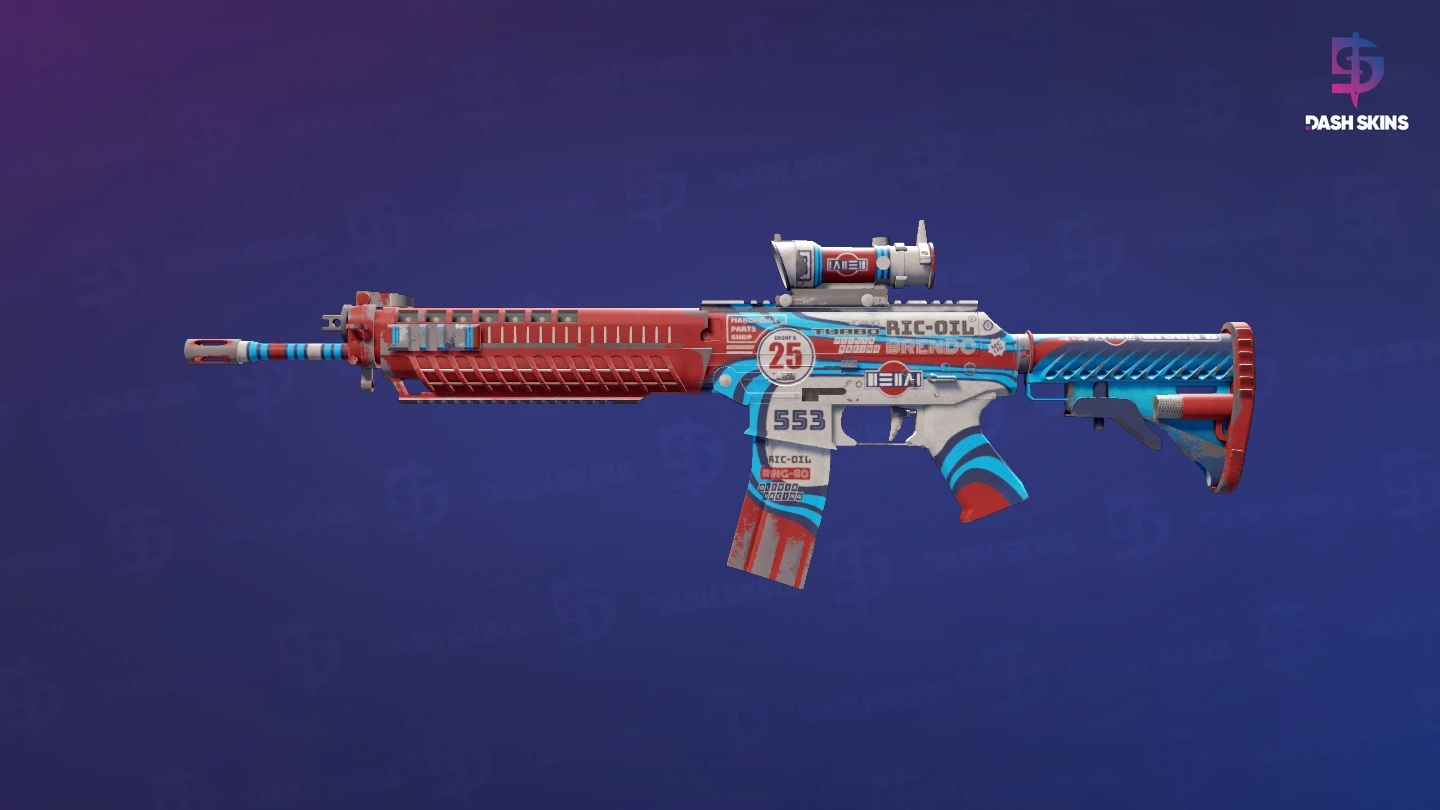 SG 553 | Integrale (Battle-Scarred) Screenshot Playside