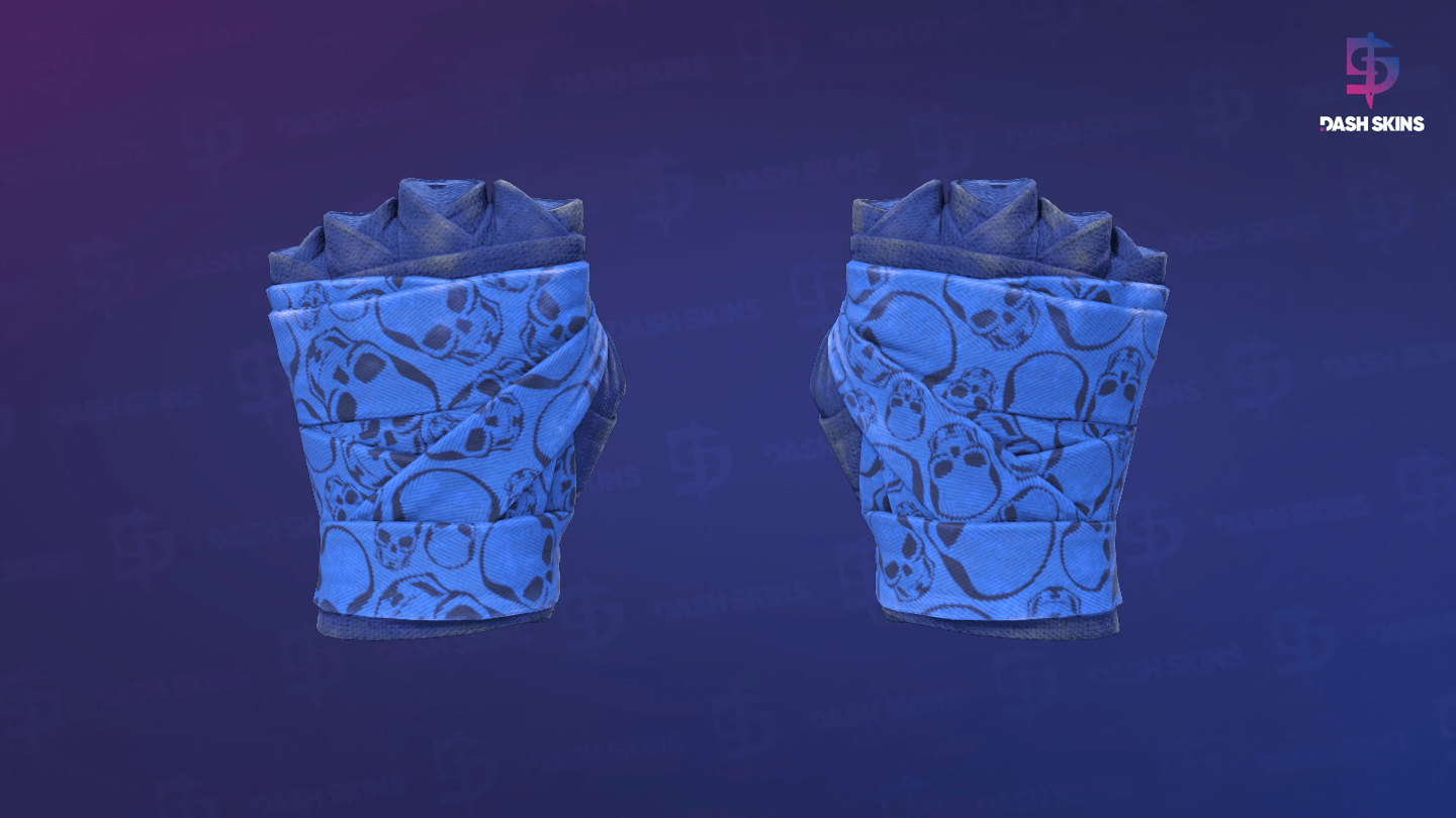 ★ Hand Wraps | Cobalt Skulls (Field-Tested) Screenshot Playside