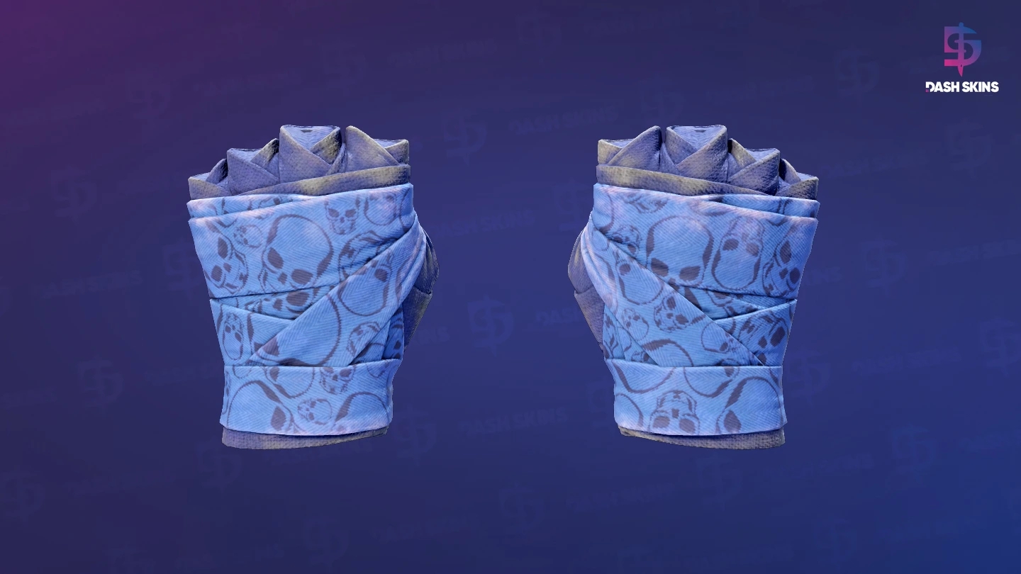 ★ Hand Wraps | Cobalt Skulls (Battle-Scarred) Screenshot Playside