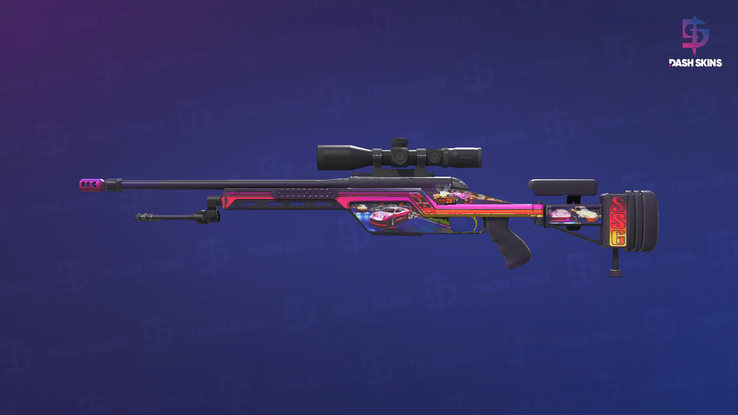 StatTrak™ SSG 08 | Turbo Peek (Minimal Wear) Screenshot Playside